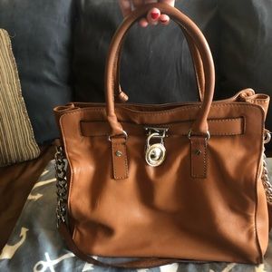 Michael Kors ORIGINAL Luggage Leather Hamilton Bag